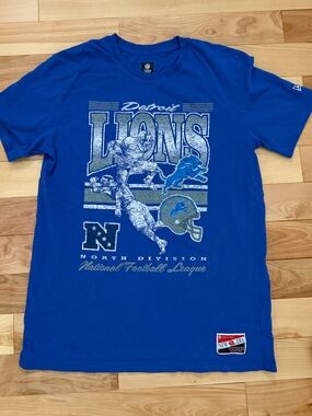 New Era NFL Detroit Lions Blue Graphic Tee